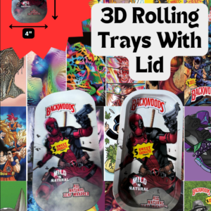 3D ROLLING TRAY WITH LID - SMALL