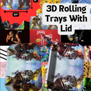 3D ROLLING TRAY WITH LID - MEDIUM