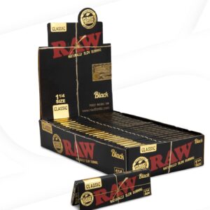 RAW CLASSIC 1 1/4 ROLLING PAPERS- 24CT