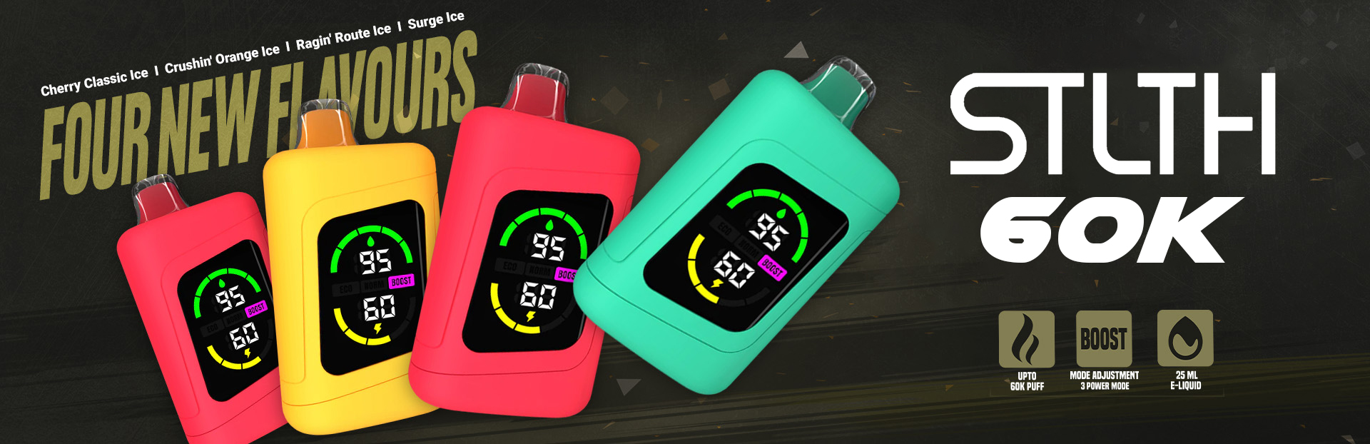 STLTH 60K 4 NEW FLAVORS BANNER 33