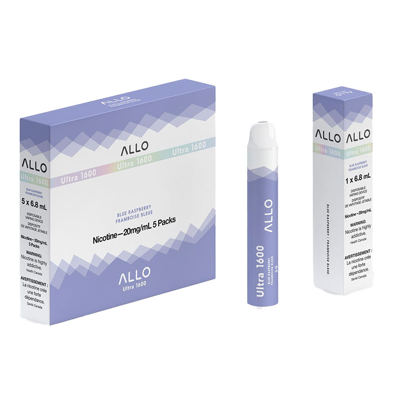 ALLO 1600 BLUE RASPBERRY 5 PC CARTON