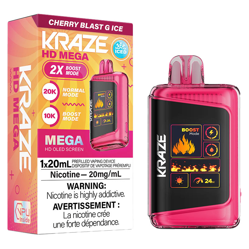 KRAZE HD MEGA 20K CHERRY BLAST G 5PC