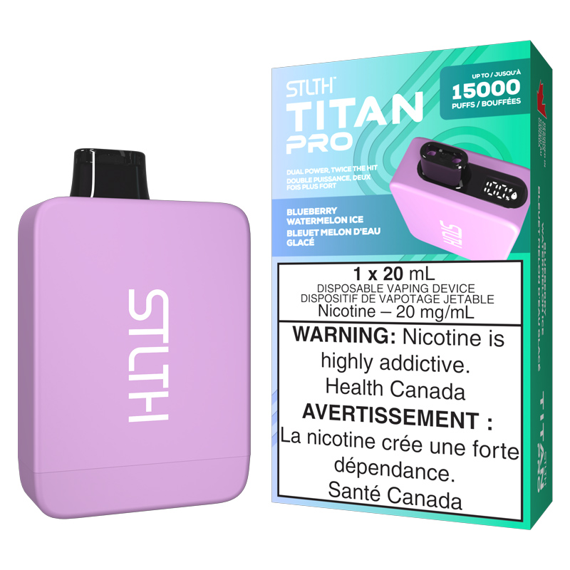 STLTH TITAN PRO BLUEBERRY WTRMLN ICE 5PC