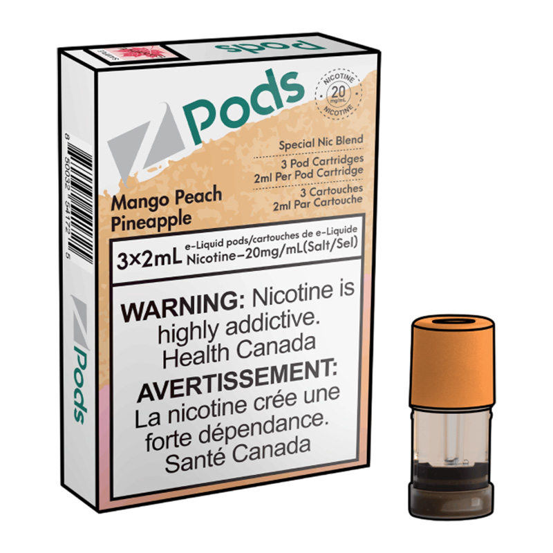 Z POD 2% 3 X 2ML - MANGO PEACH PINEAPPLE