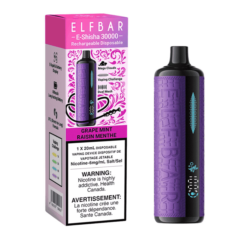 ELF BAR E-SHIHSA 30K - GRAPE MINT