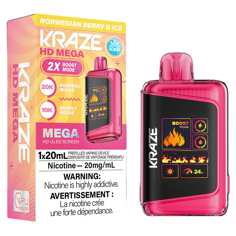 KRAZE HD MEGA 20K NORWEGIAN BERRY G ICE 5PC