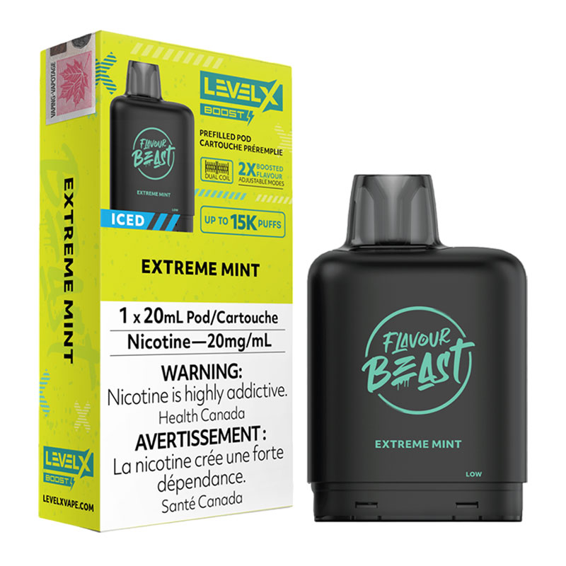 FLAVOUR BEAST LEVEL X BOOST EXTREME MINT ICED 6PC