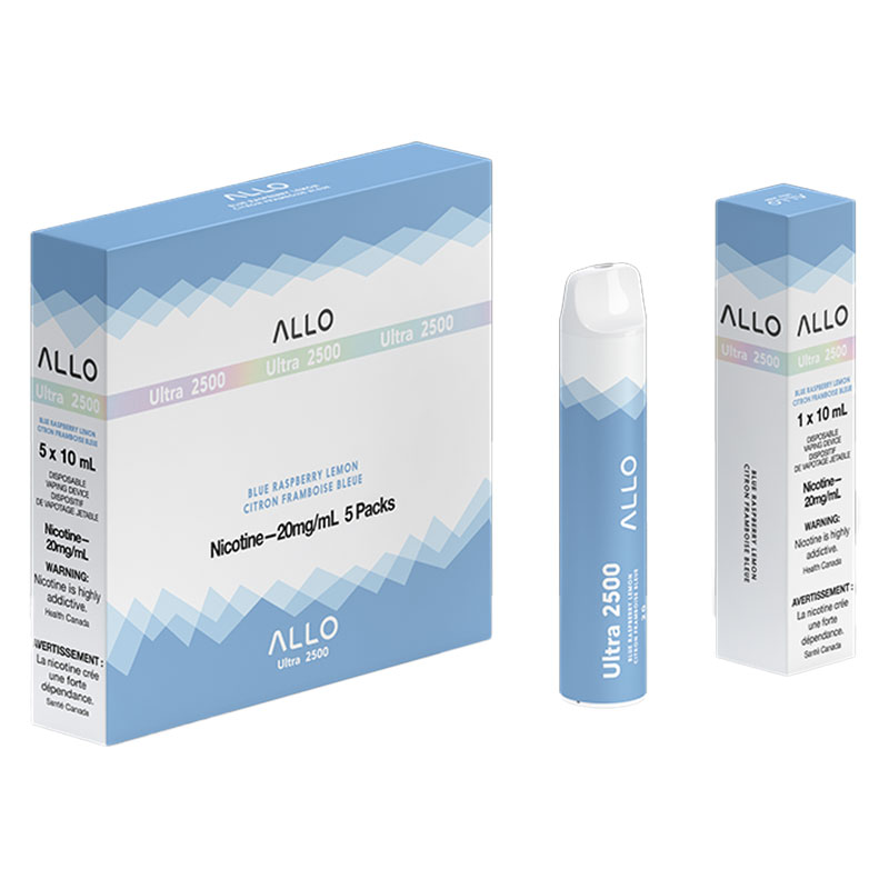 ALLO 2500 BLUE RASP LEMON 5 PC CARTON