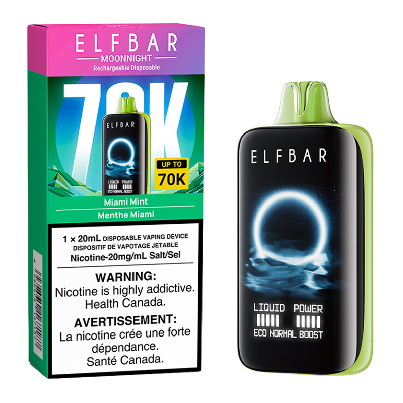 ELFBAR MOONLIGHT 70K - MIAMI MINT 5CT