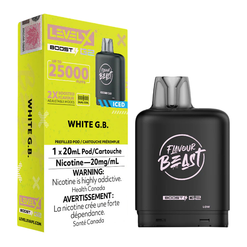 FLAVOUR BEAST LEVEL X BOOST WHITE G.B. 6PK