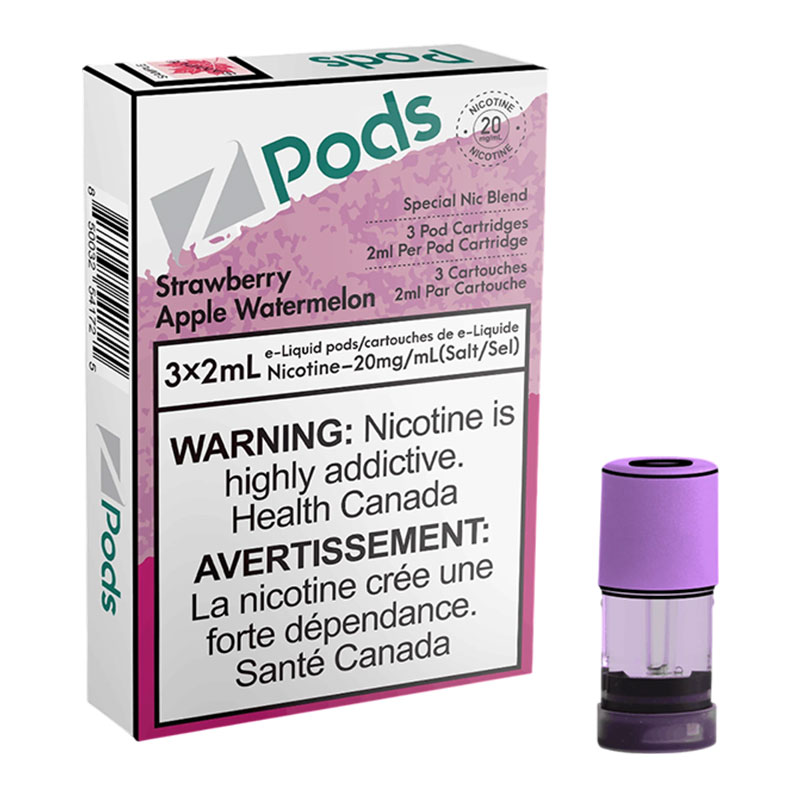 Z POD 2% 3 X 2ML - STRAWBERRY APPLE WATERMELON