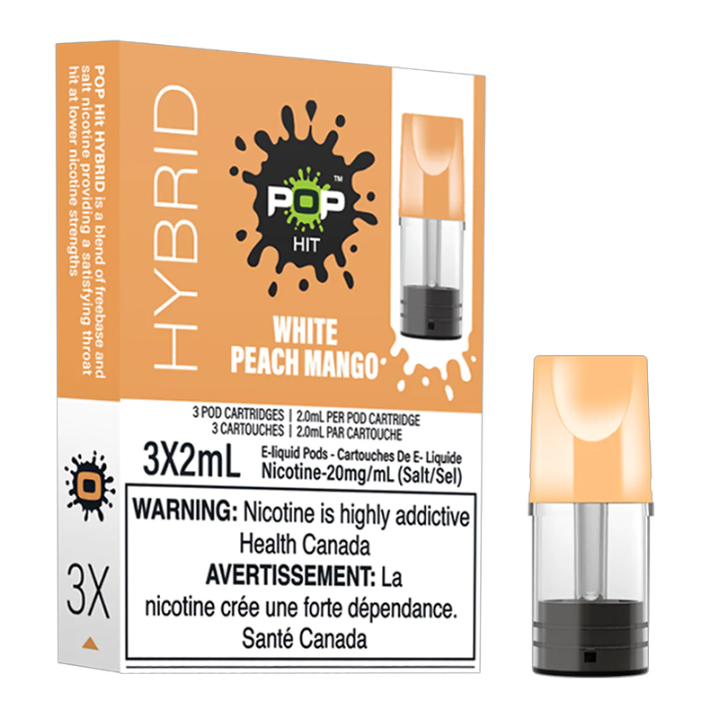 POP HIT HYBRID 3 X 2ML - WHITE PEACH MANGO