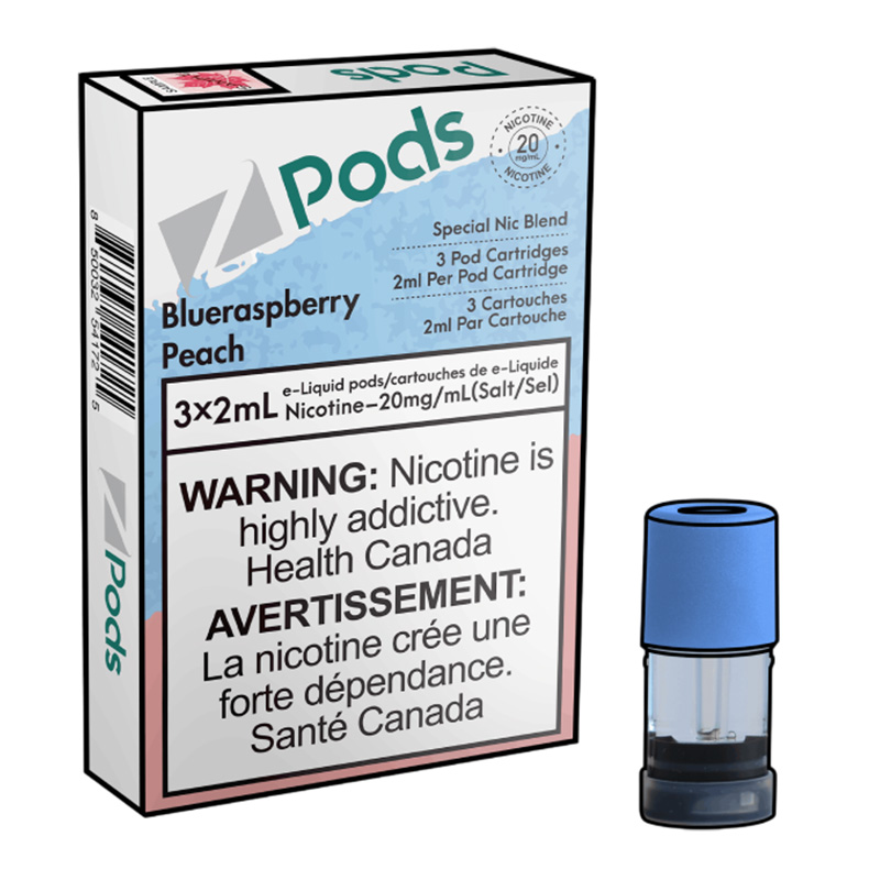 Z POD 2% 3 X 2ML - BLUE RASPBERRY PEACH