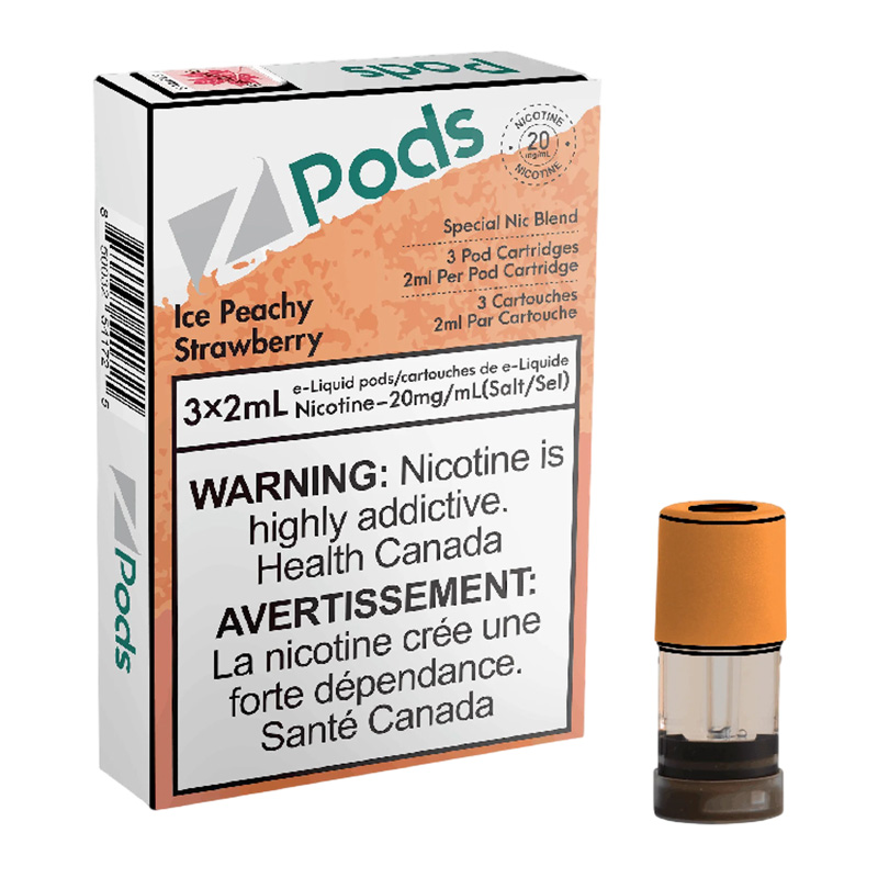 Z POD 2% 3 X 2ML - ICE PEACHY STRAWBERRY
