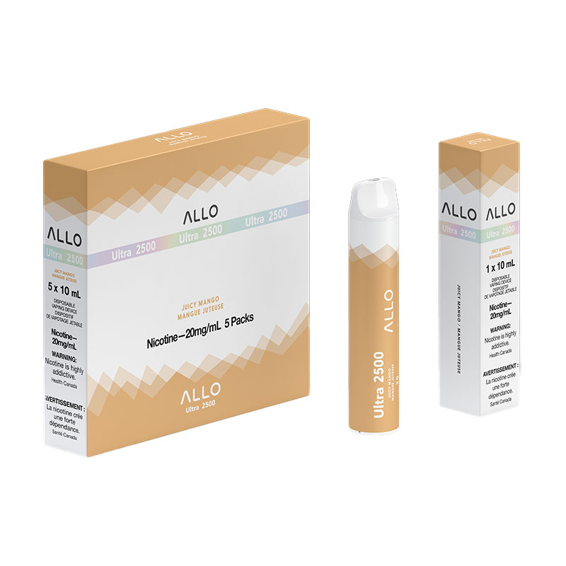 ALLO 2500 JUICY MANGO 5 PC CARTON