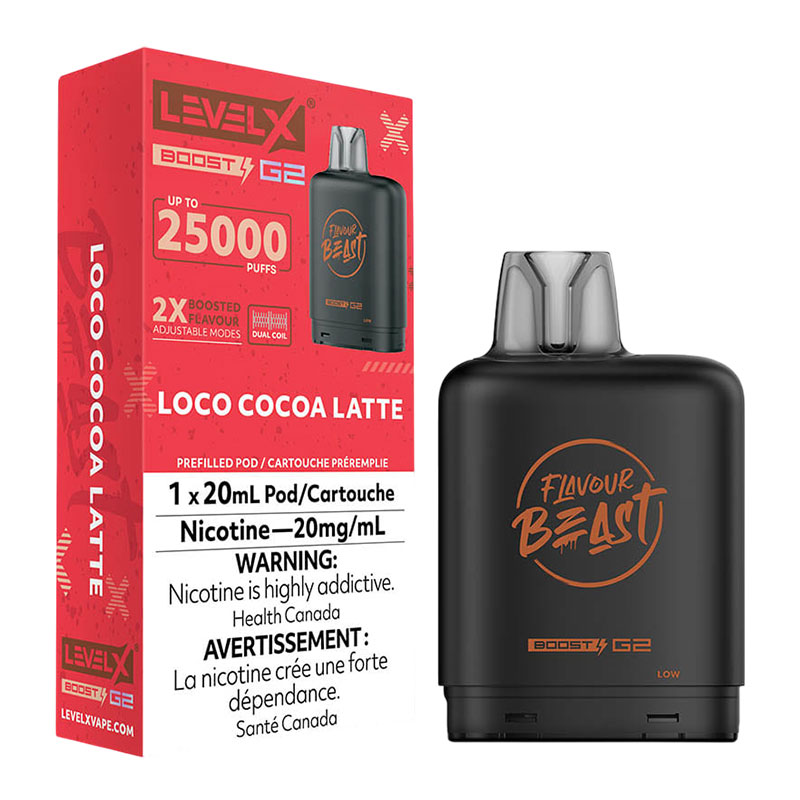 FLAVOUR BEAST LEVEL X BOOST LOCO COCOA LATTE 6PC