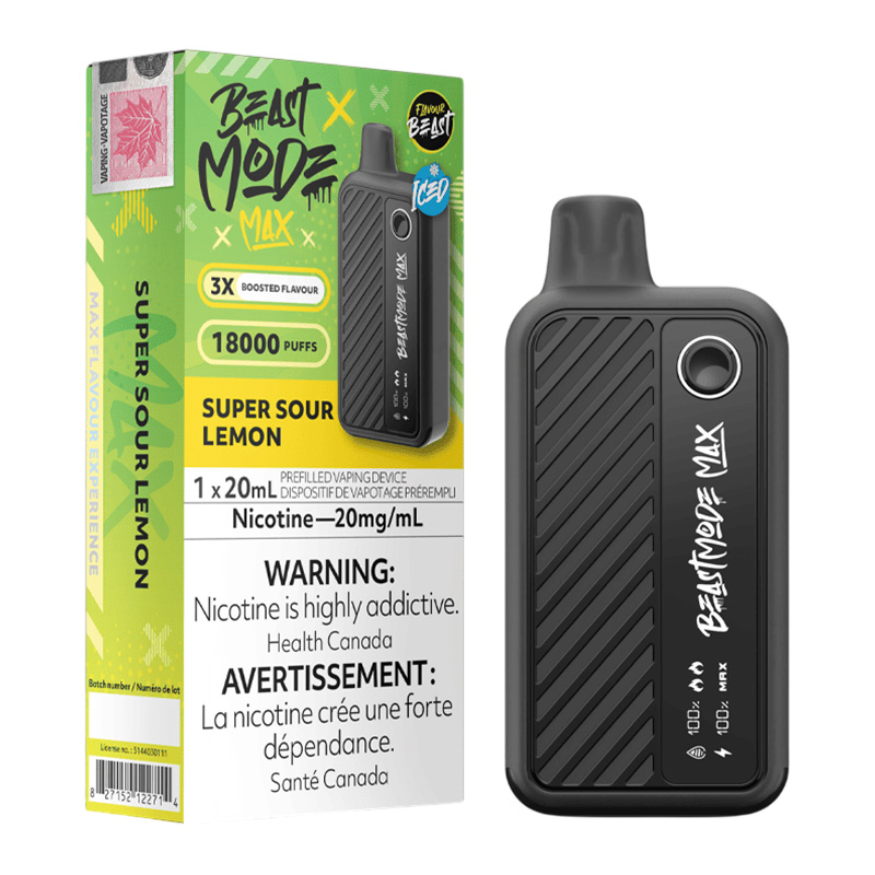FB BEAST MODE MAX SUPER SOUR LEMON ICED 5PK