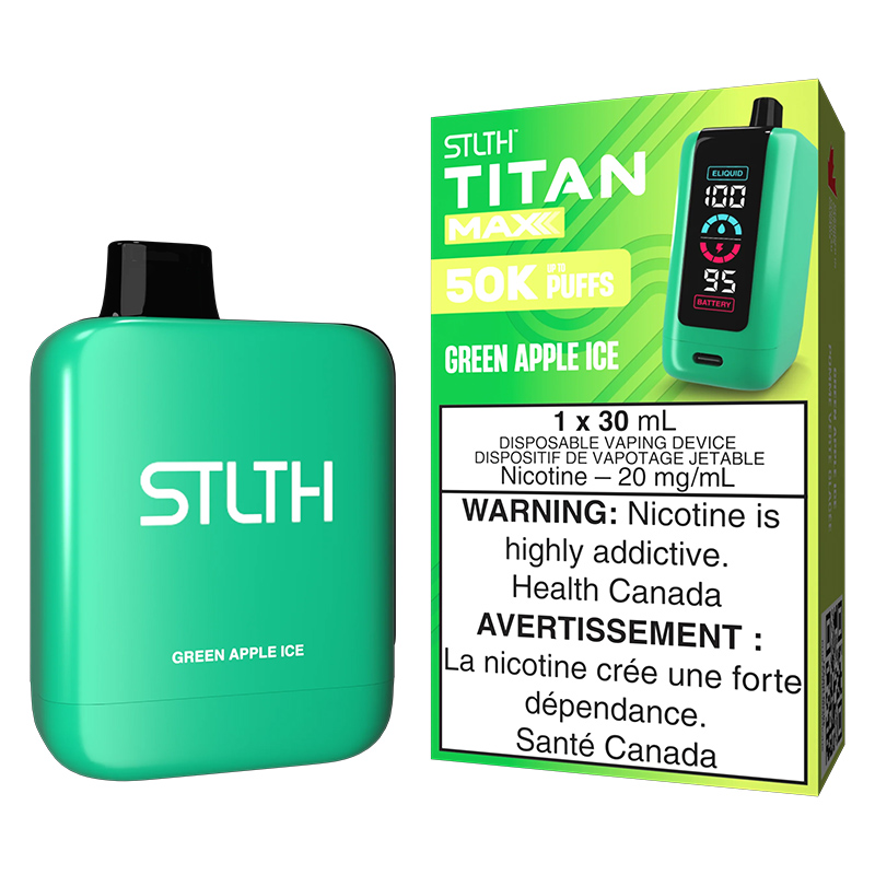 STLTH TITAN MAX 50K - GREEN APPLE ICE