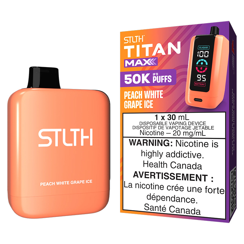 STLTH TITAN MAX 50K - PEACH WHITE GRAPE ICE