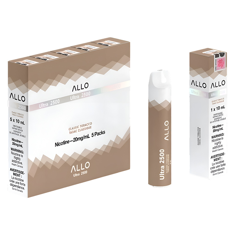ALLO 2500 *CLASSIC TOBACCO 5 PC CARTON