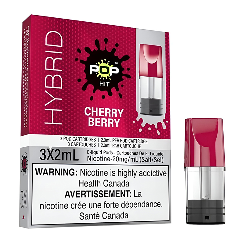 POP HIT HYBRID 3 X 2ML - CHERRY BERRY