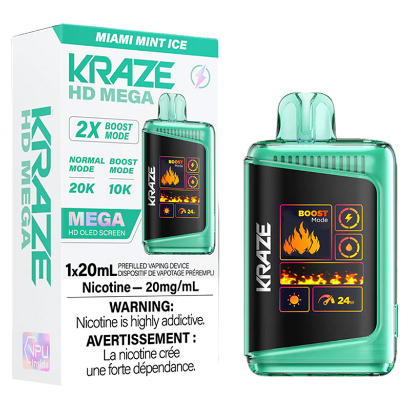 KRAZE HD MEGA 20K MIAMI MINT ICE 5PC