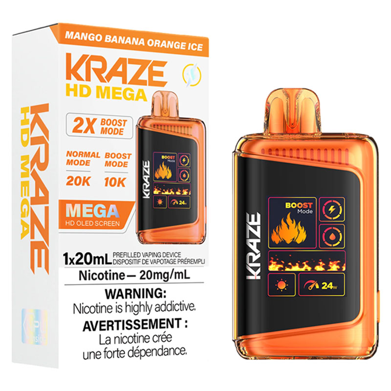 KRAZE HD MEGA 20K MANGO BANANA ORG 5PC