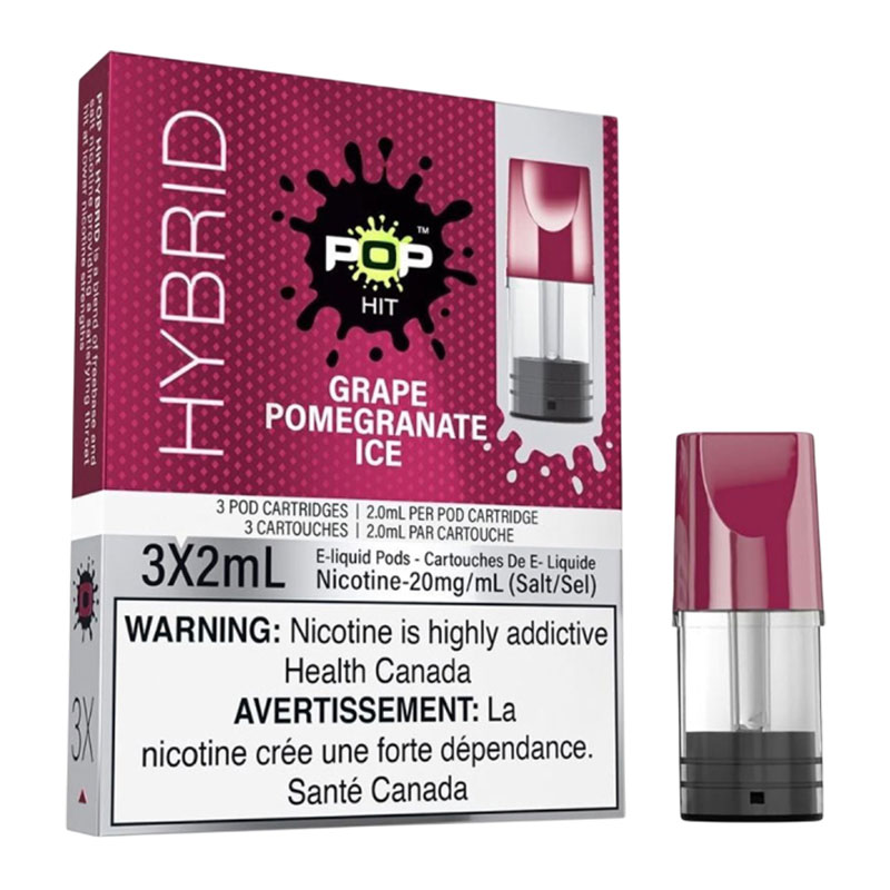 POP HIT HYBRID 3 X 2ML - GRAPE POMEGRANATE ICE