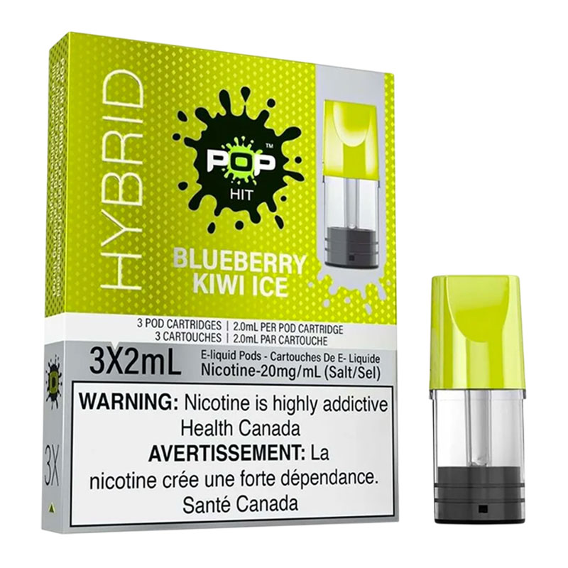 POP HIT HYBRID 3 X 2ML - BLUEBERRY KIWI ICE