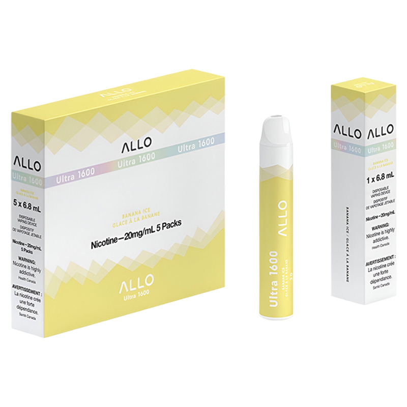 ALLO 1600 BANANA ICE 5 PC CARTON