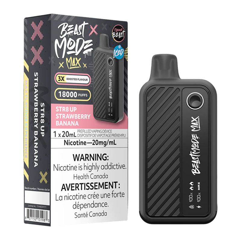 FB BEAST MODE MAX STR8 UP STRAWBERRY BANANA 5PK
