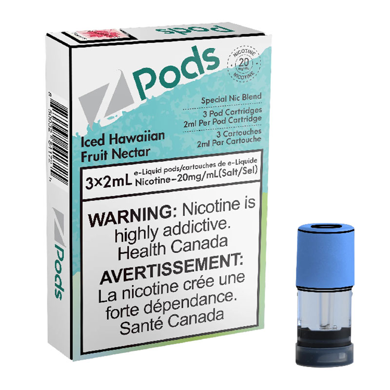 Z POD 2% 3 X 2ML - ICE HAWAIIAN FRUIT NECTAR (PUNCH)