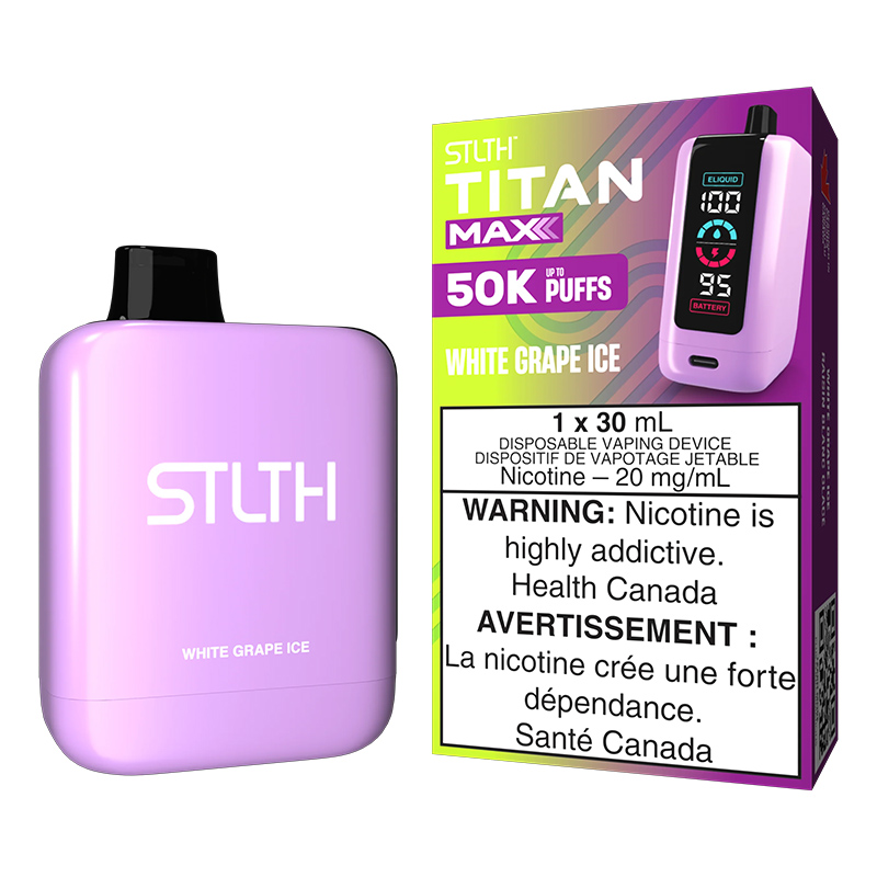 STLTH TITAN MAX 50K - WHITE GRAPE ICE