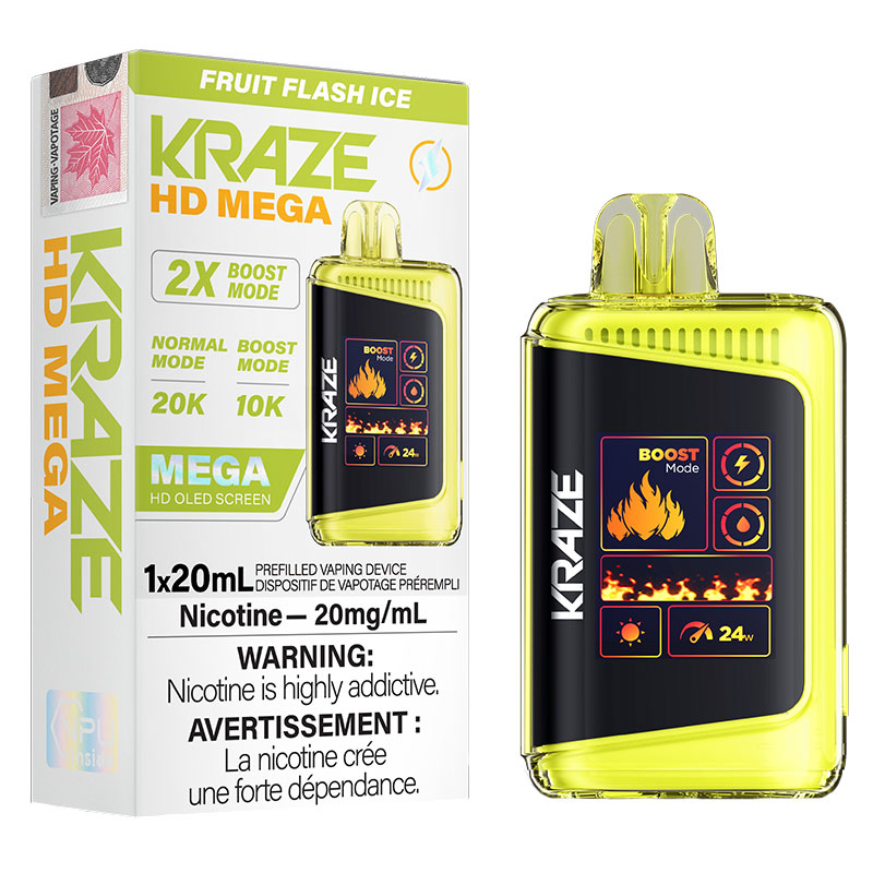 KRAZE HD MEGA 20K FRUIT FLASH ICE 5PC