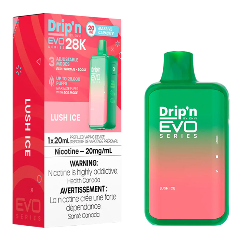 ENVI DRIP'N EVO 28K LUSH ICE 5PC CARTON