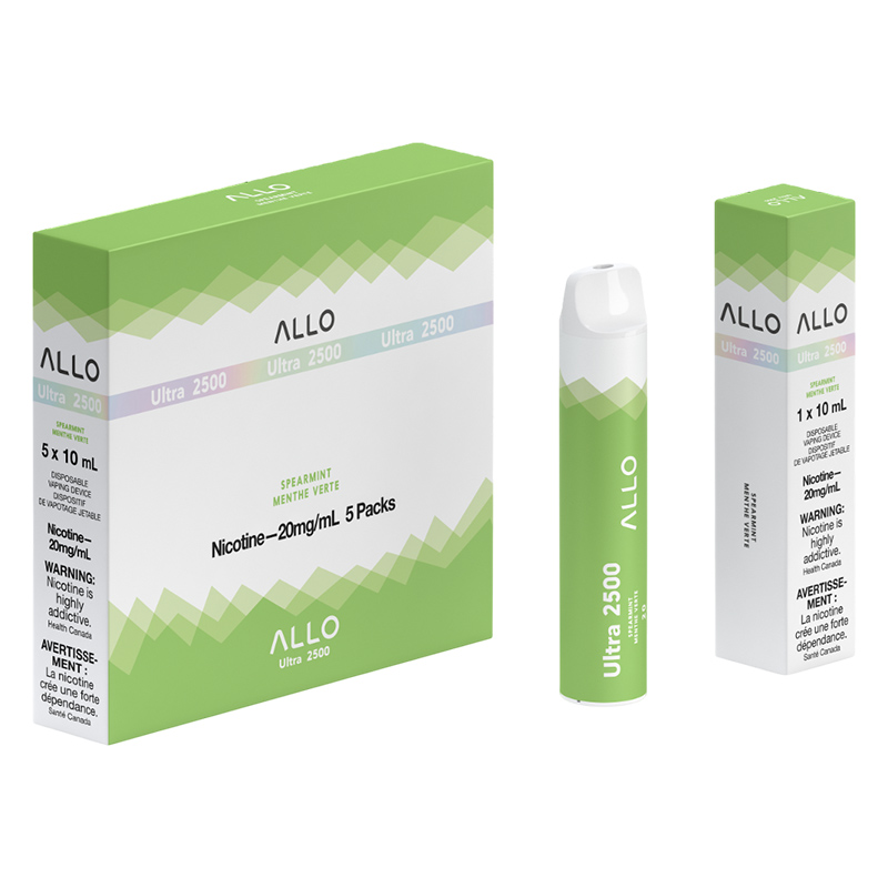 ALLO 2500 SPEARMINT 5 PC CARTON