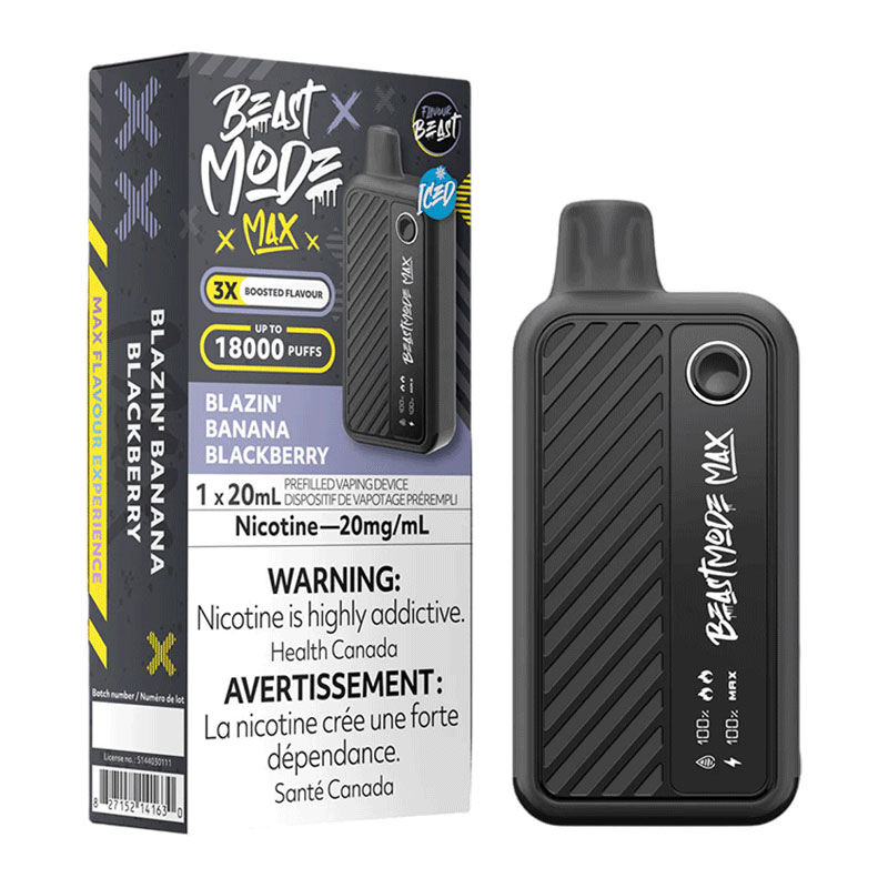 FB BEAST MODE MAX BLAZIN' BANANA BLACKBERRY 5PK