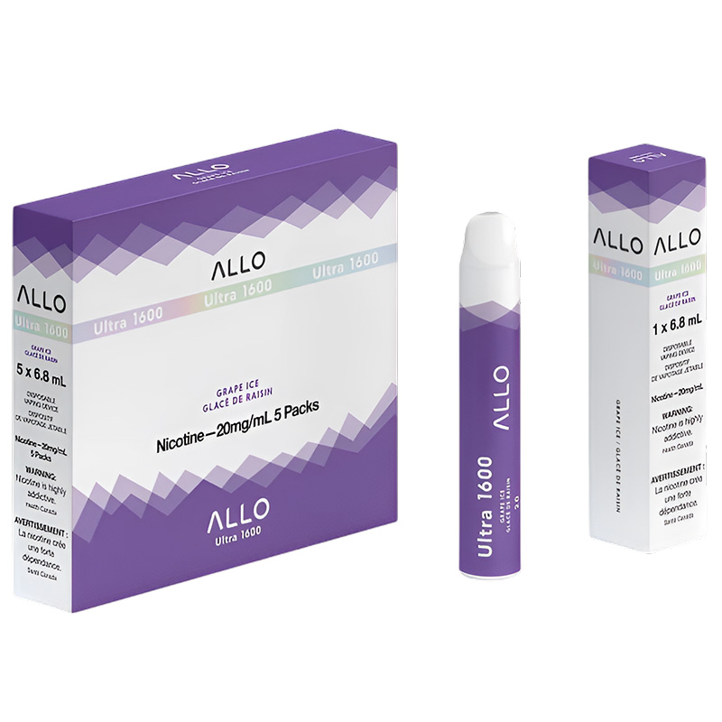 ALLO 1600 GRAPE ICE 5 PC CARTON