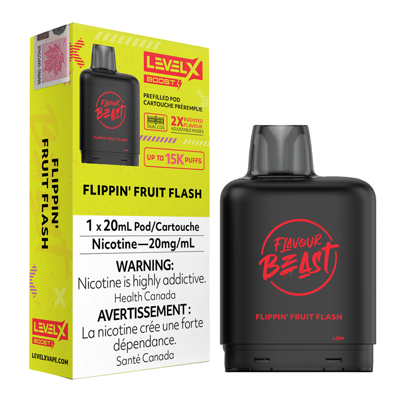 FLAVOUR BEAST LEVEL X BOOST FLIPPIN' FRUIT FLASH 6PC
