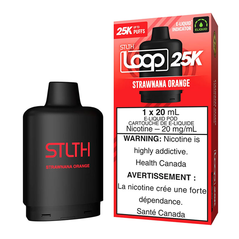 STLTH LOOP 25K STRAWNANA ORANGE 5PC CARTON
