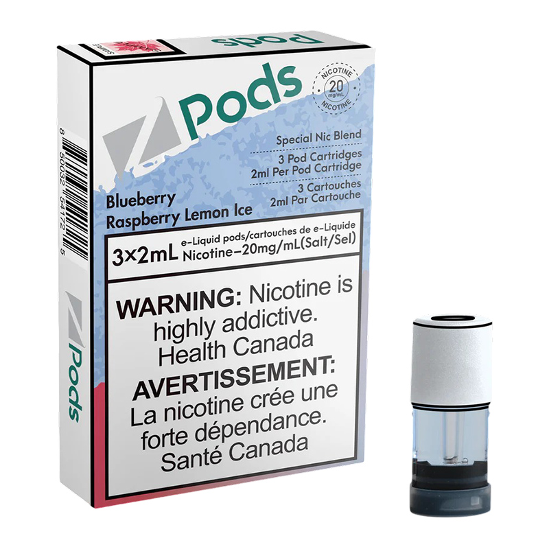 Z POD 2% 3 X 2ML - BLUEBERRY RASPBERRY LEMON ICE