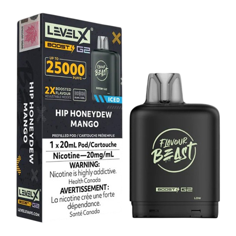 FLAVOUR BEAST LEVEL X BOOST HIP HONEYDEW MANGO 6PC