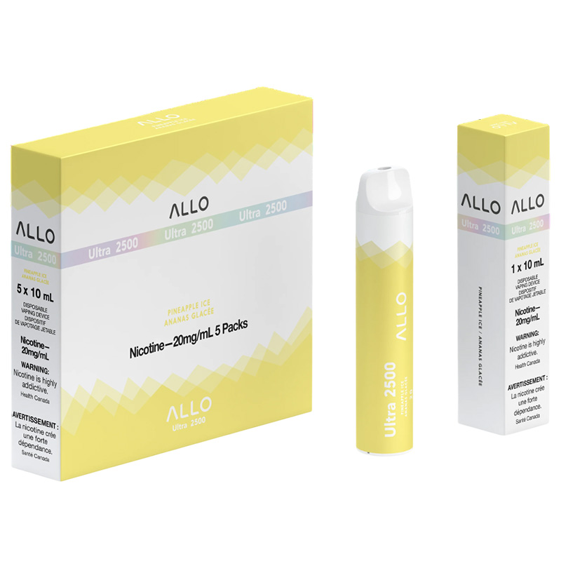 ALLO 2500 PINEAPPLE ICE 5 PC CARTON