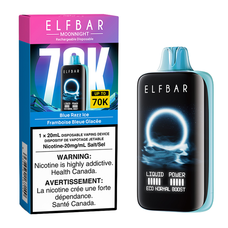 ELFBAR MOONLIGHT 70K - BLUE RAZZ ICE 5CT
