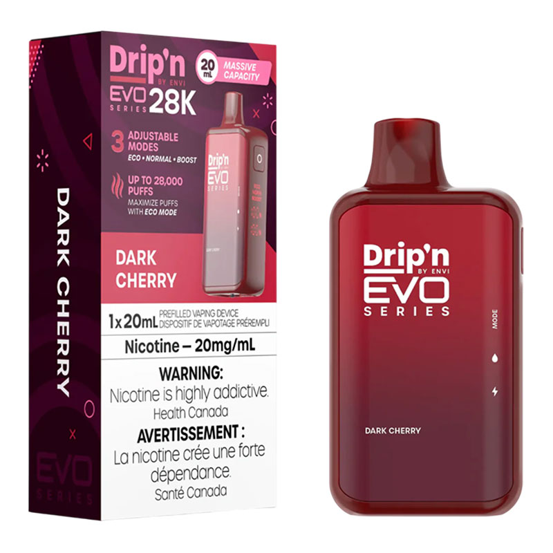 ENVI DRIP'N EVO 28K DARK CHERRY 5PC CARTON