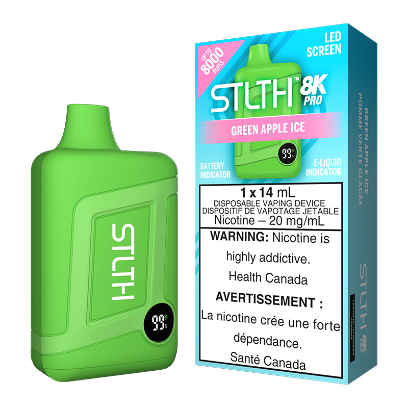 STLTH 8K PRO - GREEN APPLE ICE