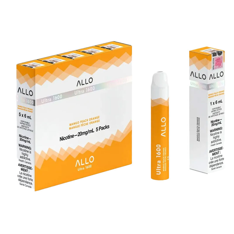 ALLO 1600 MANGO PEACH ORANGE 5 PC CARTON