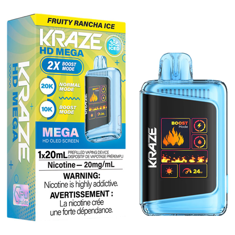 KRAZE HD MEGA 20K FRUITY RANCHA ICE 5PC