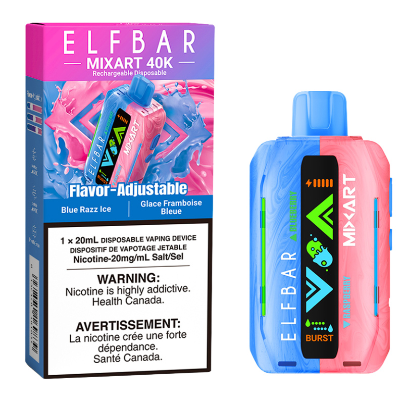 ELF BAR MIXART 40K - BLUE RAZZ ICE