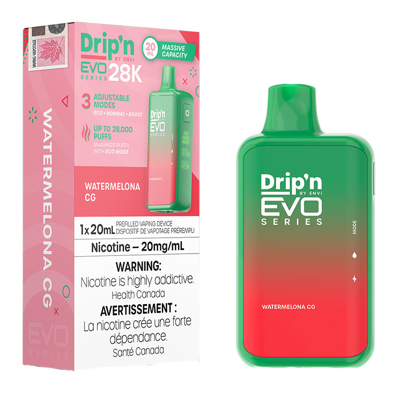 ENVI DRIP'N EVO 28K WATERMELONA CG 5PC CARTON